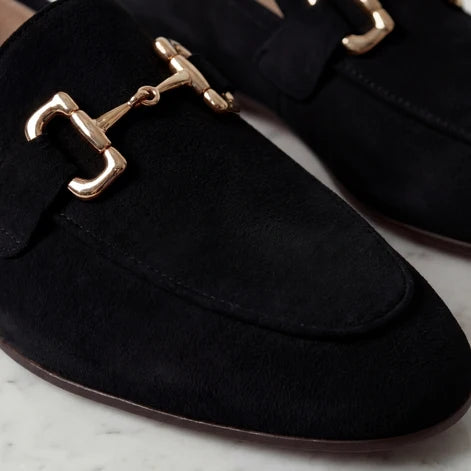 Men's Suede Loafers with Horsebit Detail