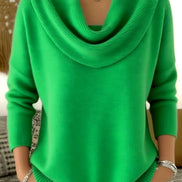 Vânia Cowl-Neck Ribbed Knit Jumper for Women