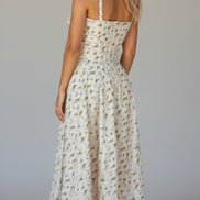 Elodie Floral Satin Midi Slip Dress for Autumn Dresses Occasions