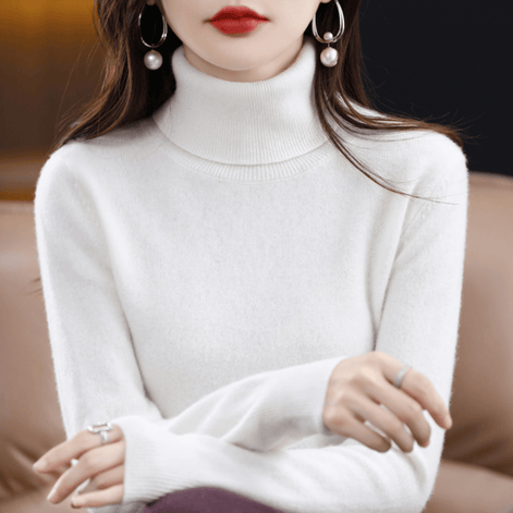 Elena Knitted Turtleneck Jumper for Ladies Christmas Jumpers Season