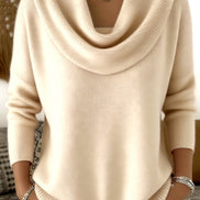 Vânia Cowl-Neck Ribbed Knit Jumper for Women