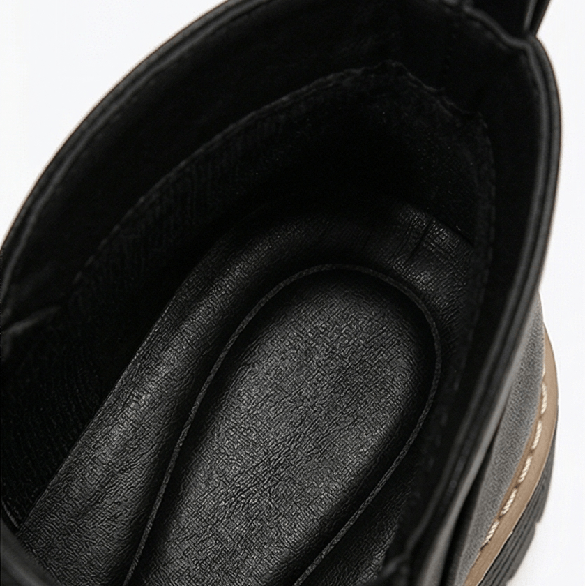 Strida Women's Cushioned Platform Chelsea Ankle Boots with Side Zip
