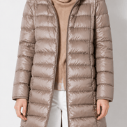 Women's Packable Quilted Puffer Jacket with Detachable Hood