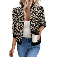 Nessa High-Neck Cropped Fluid Bomber Jacket for Women in Polyester