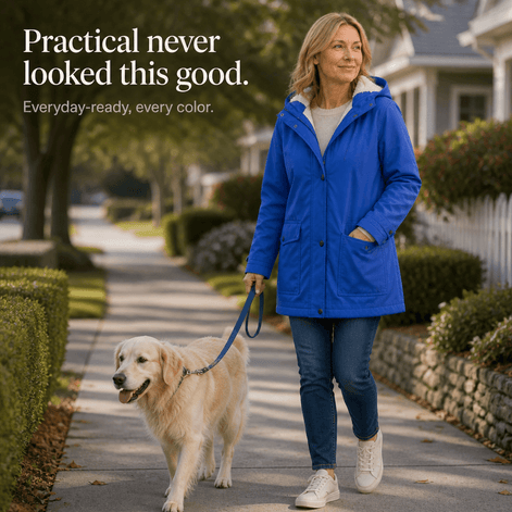 Plush-Lined Waterproof Hooded Parka Jacket for Women