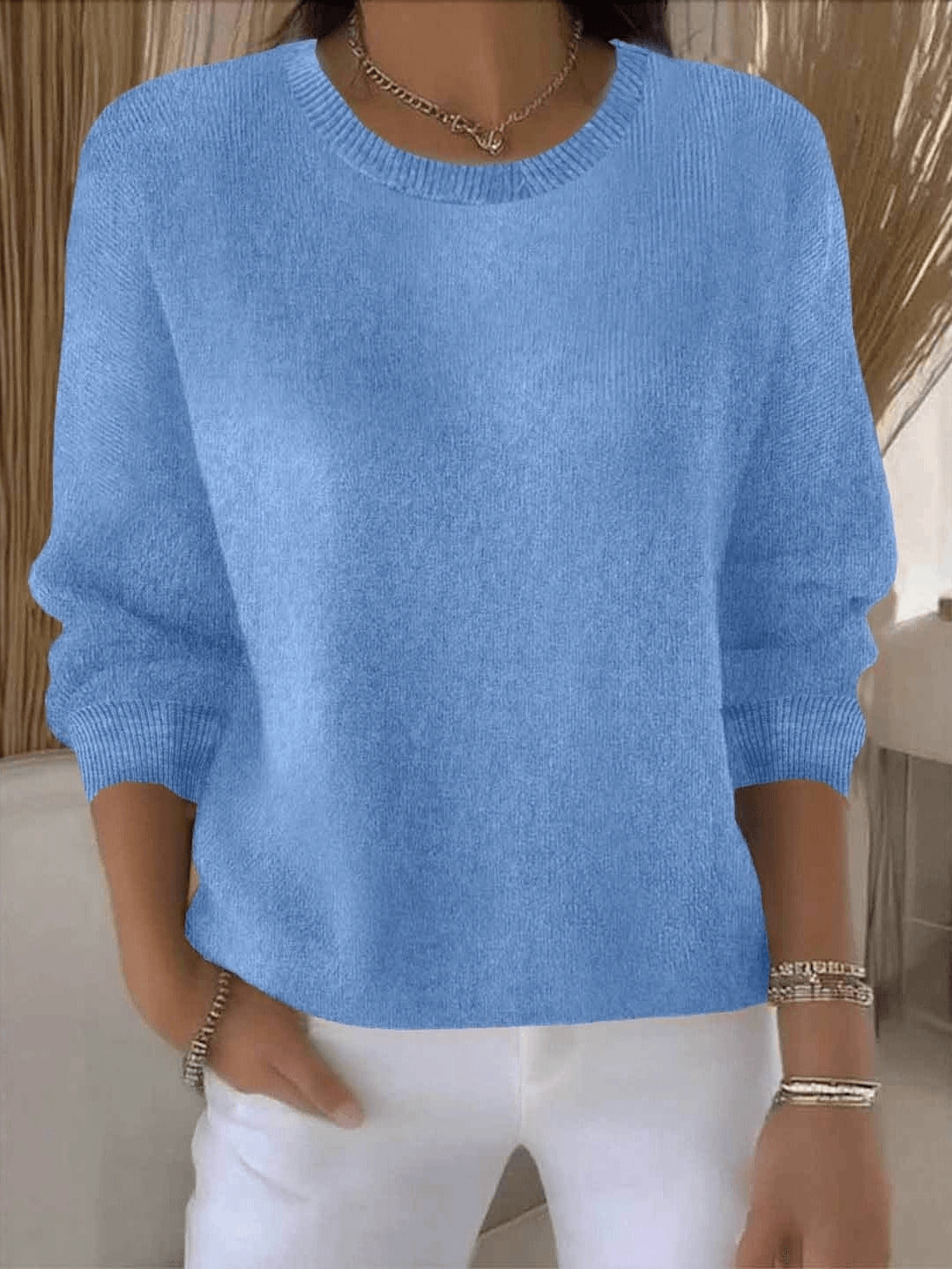 Lorie Relaxed Crew Neck Knit Jumper for Women