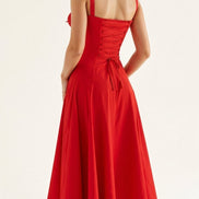 Elodie Floral Satin Midi Slip Dress for Autumn Dresses Occasions
