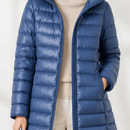 Women's Packable Quilted Puffer Jacket with Detachable Hood