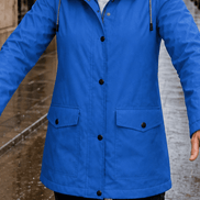 Plush-Lined Waterproof Hooded Parka Jacket for Women