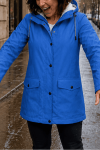 Plush-Lined Waterproof Hooded Parka Jacket for Women