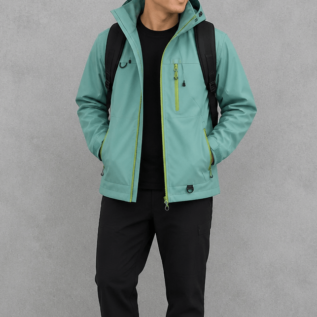 Vantrek Women's Hooded Rain Jacket with Vented Lining and Lotus-Effect Finish