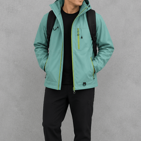 Vantrek Women's Hooded Rain Jacket with Vented Lining and Lotus-Effect Finish