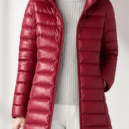 Women's Packable Quilted Puffer Jacket with Detachable Hood