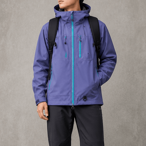Vantrek Women's Hooded Rain Jacket with Vented Lining and Lotus-Effect Finish