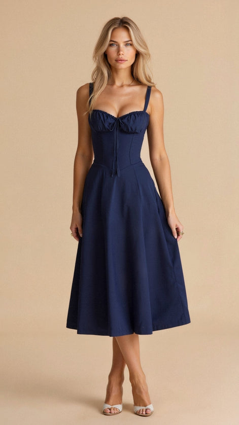 Elodie Floral Satin Midi Slip Dress for Autumn Dresses Occasions