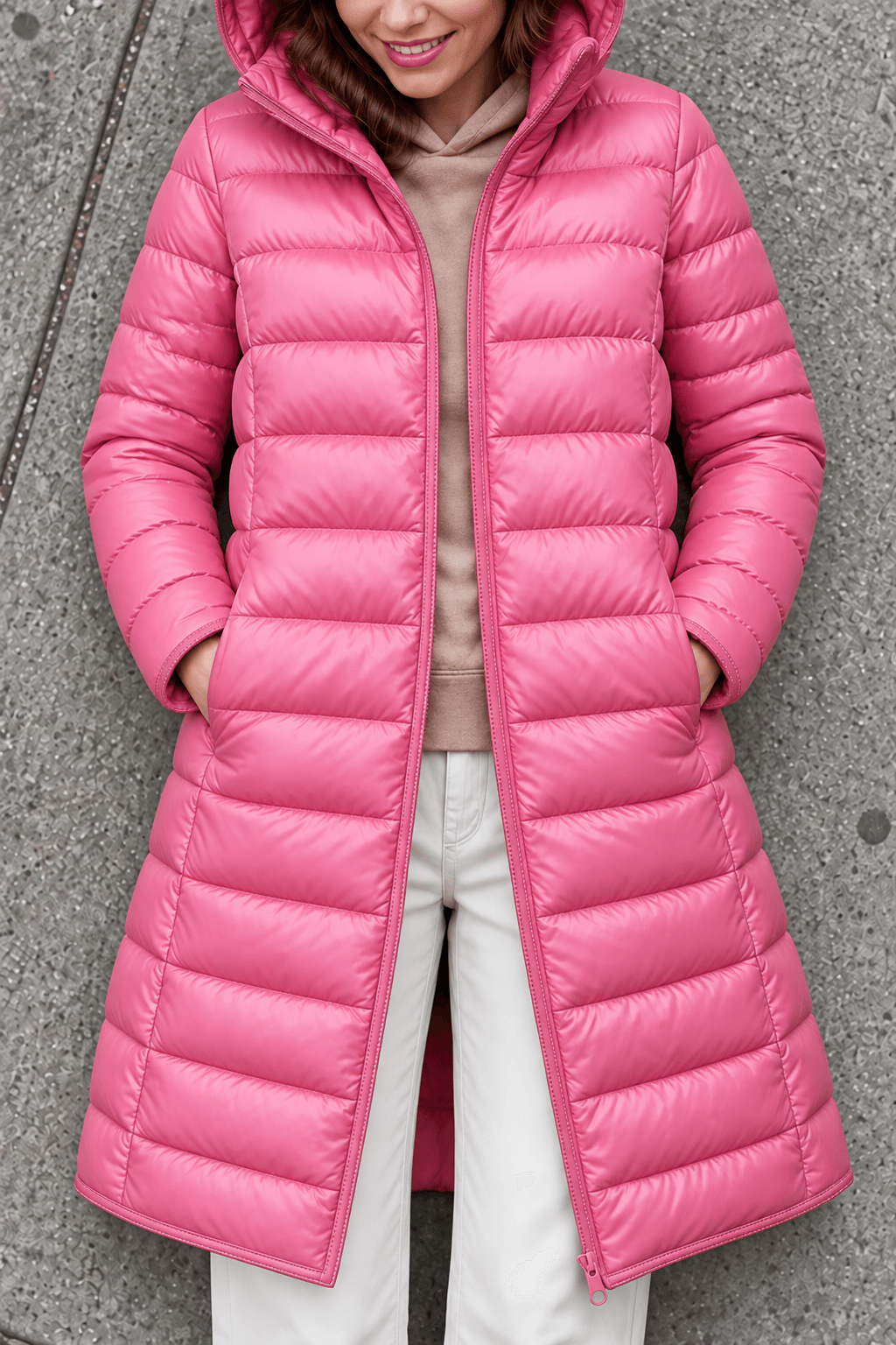 Women's Packable Quilted Puffer Jacket with Detachable Hood