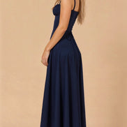 Elodie Floral Satin Midi Slip Dress for Autumn Dresses Occasions