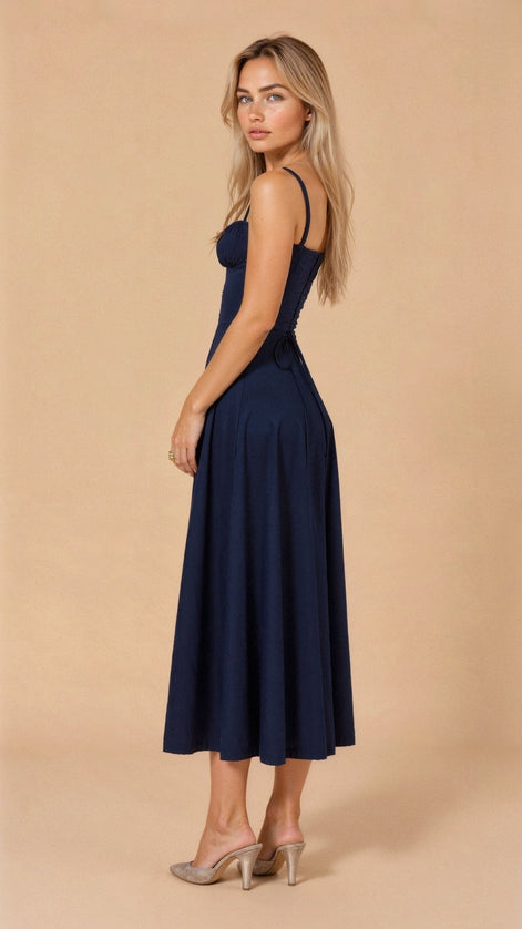 Elodie Floral Satin Midi Slip Dress for Autumn Dresses Occasions