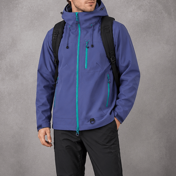 Vantrek Women's Hooded Rain Jacket with Vented Lining and Lotus-Effect Finish