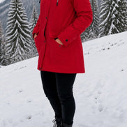 Plush-Lined Waterproof Hooded Parka Jacket for Women