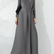 Reese Belted A-Line Winter Coat with Funnel Neck for Women