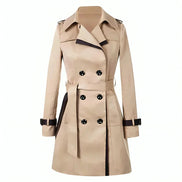 Sarah's Belted Double-Breasted Trench Womens Coats for Winter