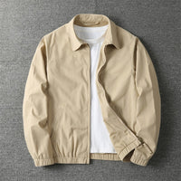Dallas Lightweight Cotton Blend Zip-Front Jacket for Men