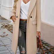 Anastasia Oversized Women's Trench Coat with Notched Lapel and Tie Belt