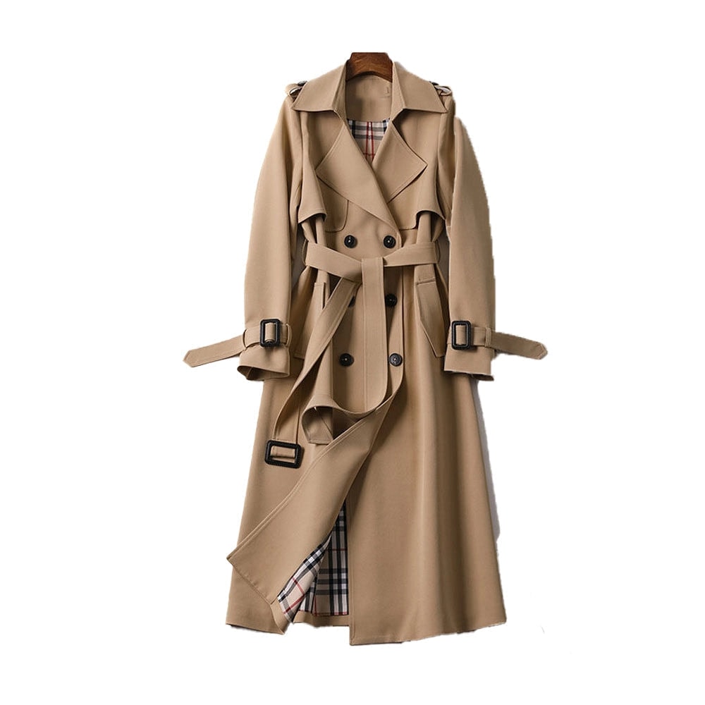 Rosie Long Double-Breasted Trench Style Winter Coats for Women