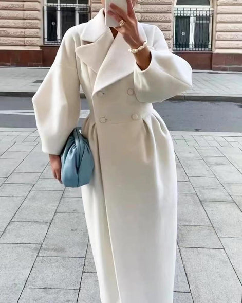 Phyllis Double Breasted Wrap Maxi Coat Winter Coats Women