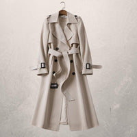 Reagan Women's Belted Double-Breasted Trench Coat in Polyester