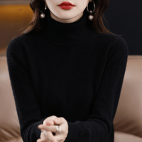 Elena Cashmere Blend Turtleneck Christmas Jumper for Ladies