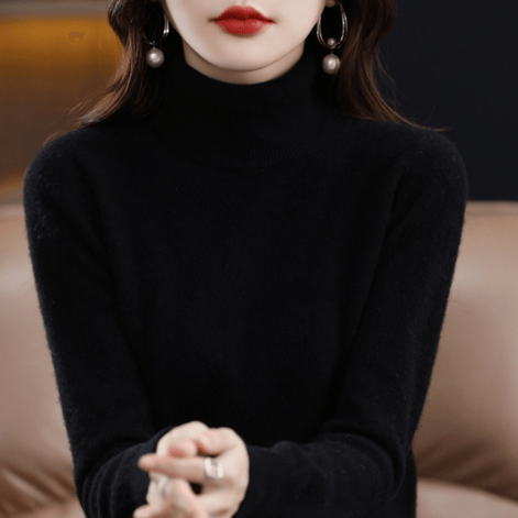 Elena Knitted Turtleneck Jumper for Ladies Christmas Jumpers Season