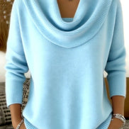 Vânia Cowl-Neck Ribbed Knit Jumper for Women