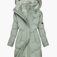Emma Women's Faux Fur Hooded Long Puffer Winter Coat