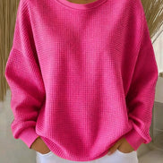 Lucille Oversized Waffle-Knit Jumper for Women
