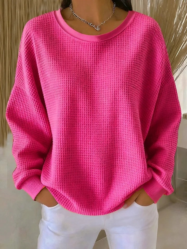 Lucille Oversized Waffle-Knit Jumper for Women