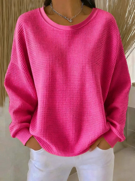 Lucille Oversized Waffle-Knit Jumper for Women