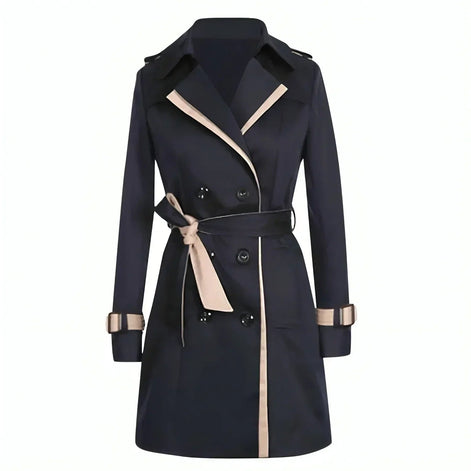Sarah's Belted Double-Breasted Trench Womens Coats for Winter