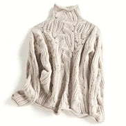 Cable Knit Turtleneck Jumper for Ladies Jumpers Wardrobe
