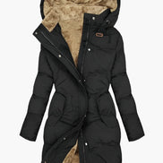 Emma Women's Faux Fur Hooded Long Puffer Winter Coat