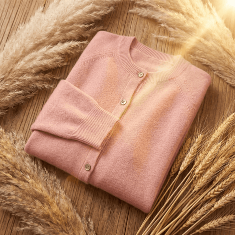Womens Knitted Cardigan Merino Wool Jumper with Button Front