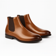 Classic Slip-On Chelsea Mens Boots with Elastic Side Panels