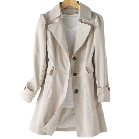 Leslie Fit-and-Flare Trench Style Winter Coats Women Wear to Work