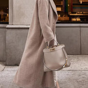 Christy Oversized Longline Wool Blend Coat for Women