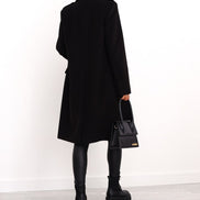 Emily Double Breasted Longline Winter Coats Women A-Line Wool Blend
