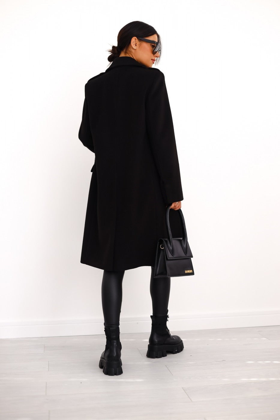 Emily Double Breasted Longline Winter Coats Women A-Line Wool Blend