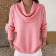 Vânia Cowl-Neck Ribbed Knit Jumper for Women