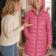 Women's Packable Quilted Puffer Jacket with Detachable Hood