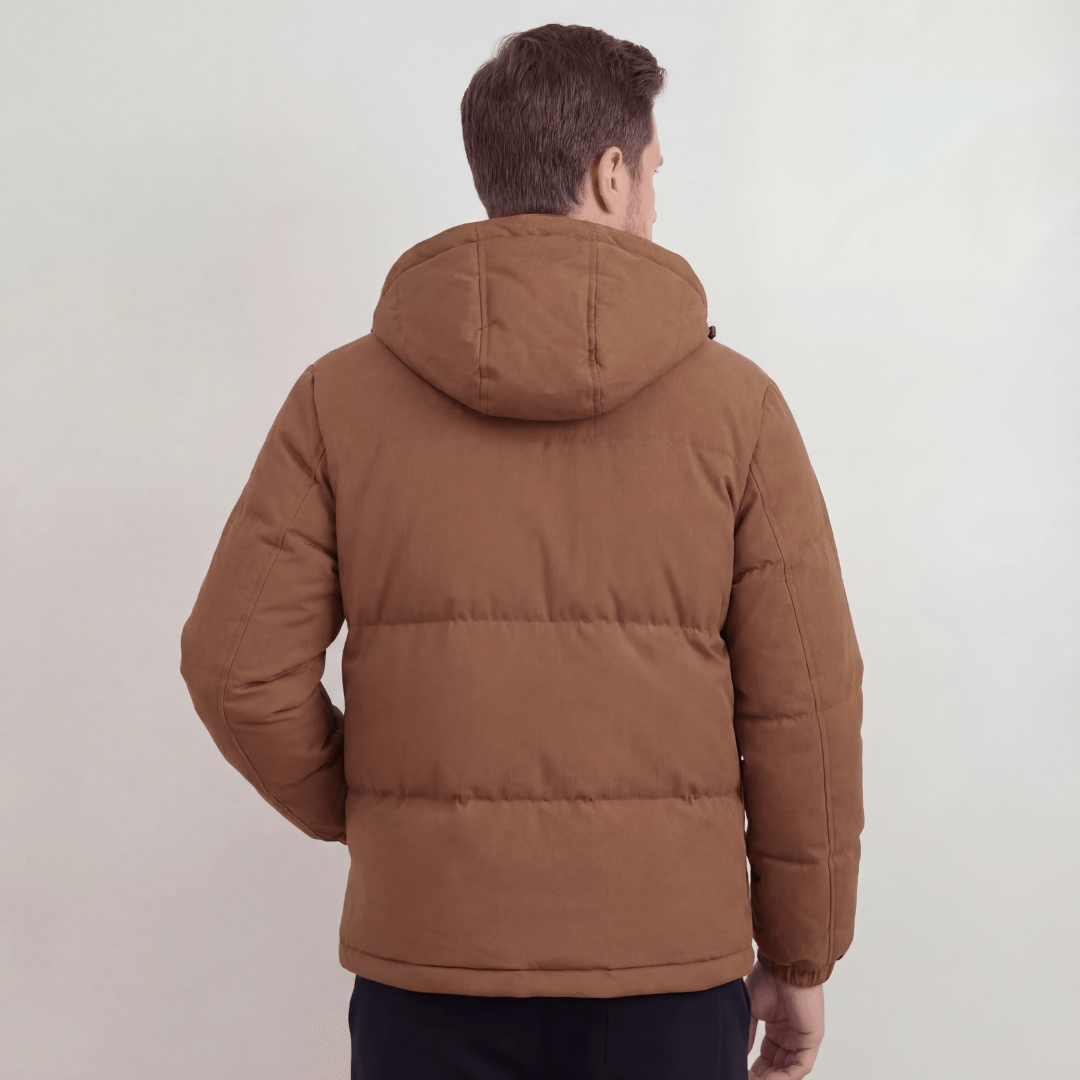 Hooded Puffer Jacket with Lightweight Insulation for Men